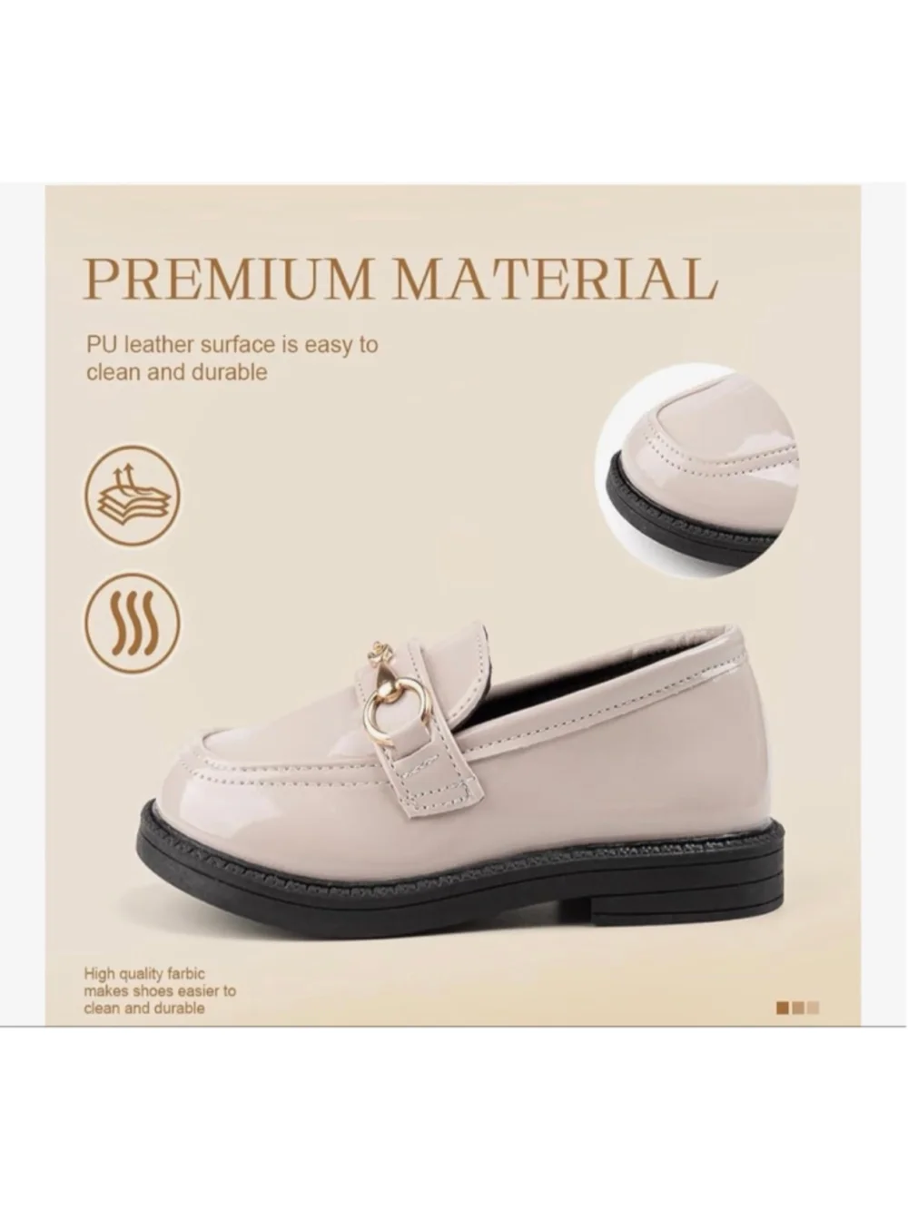 NEW Girls Slip-On Loafers Comfort Dress Shoes Oxford School Uniform Flats 11.5